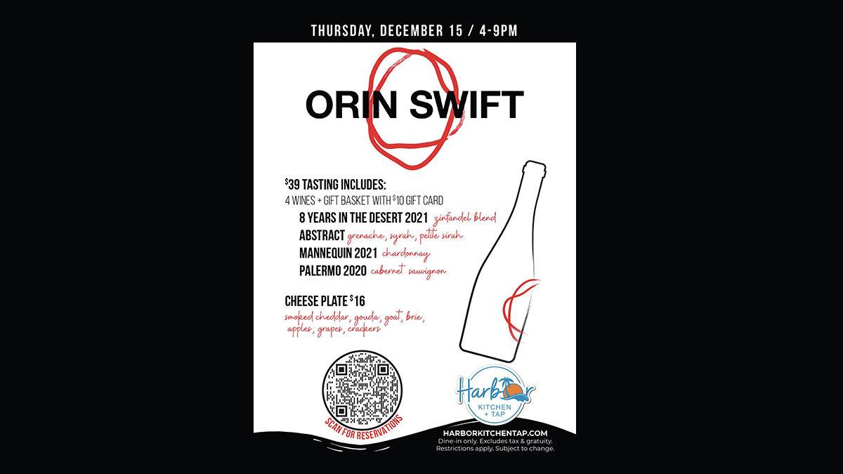 Orin Swift Wine Tasting
